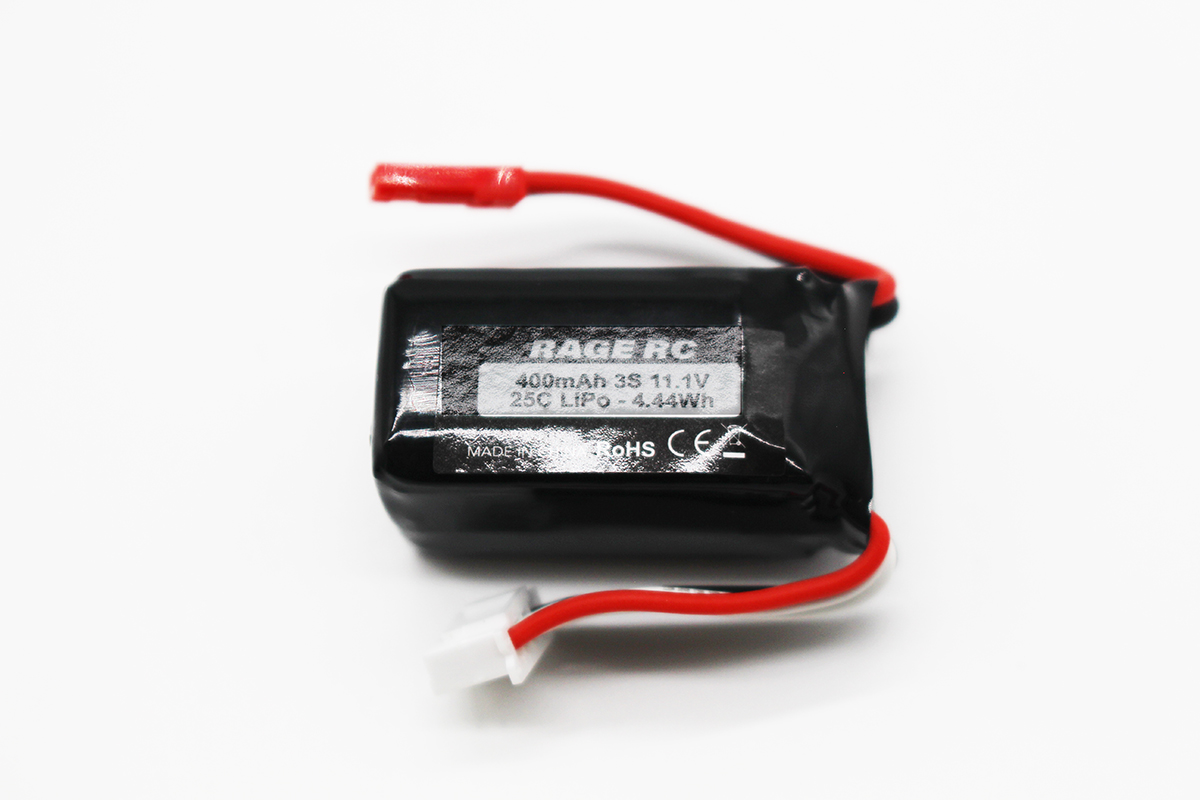 Picture of Rage RC RGRA1632 P-51D BL 3S 11.1V 400mAh Lipo Battery with JST Plug