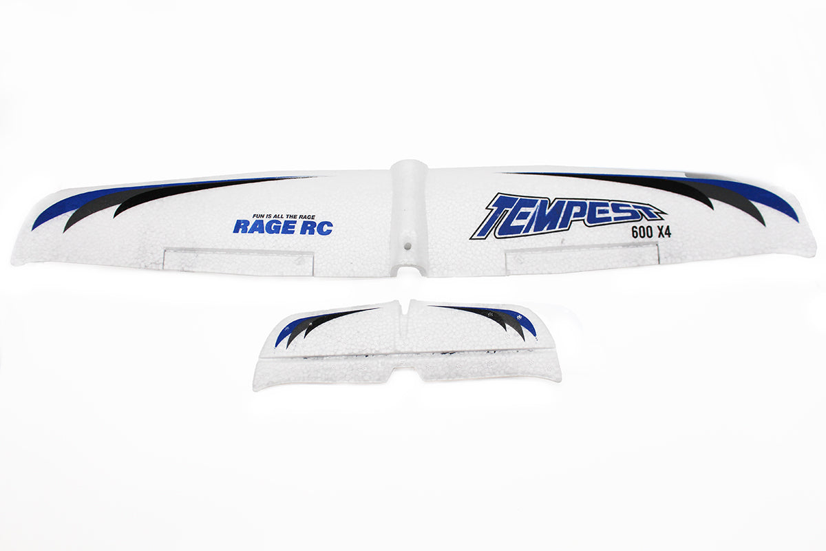Rage RC RGRA1021 Tempest 600 X4 Main Wing & Tail Set