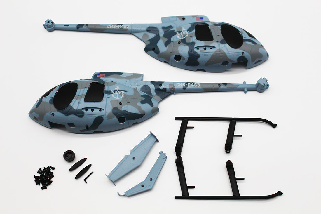 Rage RC RGR6122 Hero-Copter Military Canopy Set for Navy