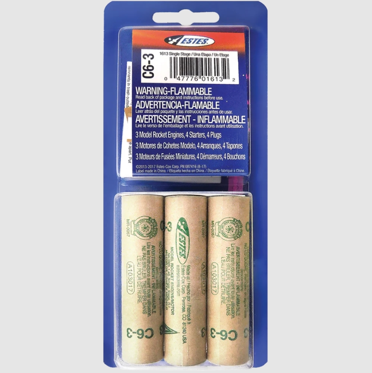 EST10023 C6-3 Model Rocket Engines - Pack of 3