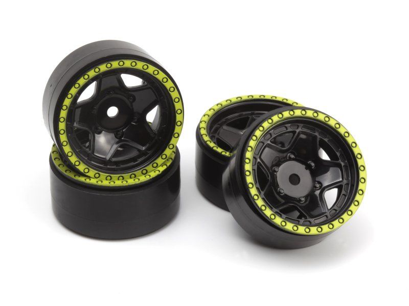 HPI160866 CL-5 1.2 in. Beadlock Wheel, Green - 4 Piece