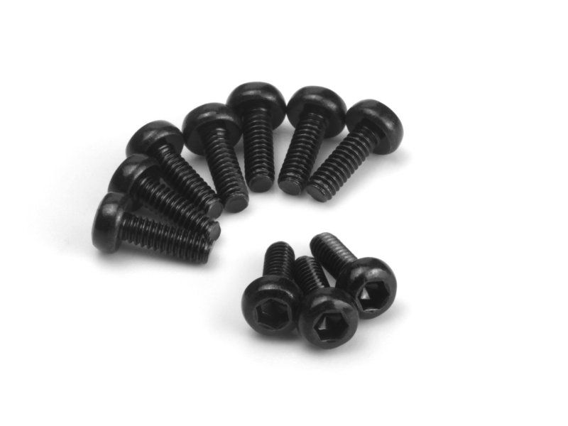 HPI161177 M1.7 x 5 mm Button Head Screw - Hex Socket - 10 Piece