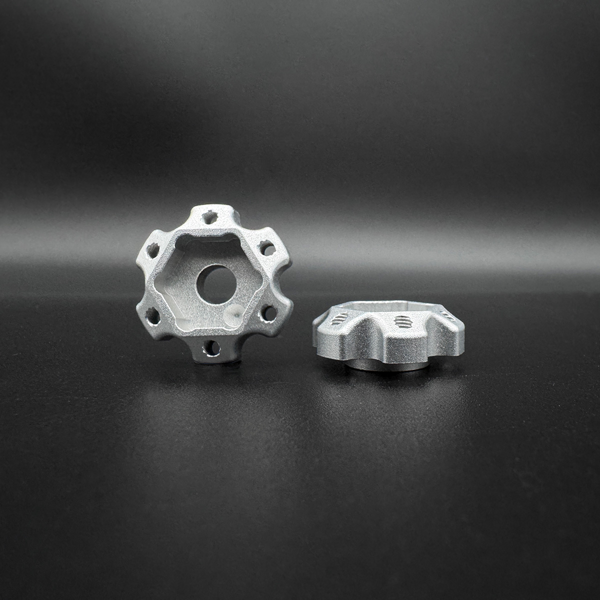 SEHREEFS220 12 mm Hex DOT Machined Aluminum Hubs - 2 1 DOT 2 mm