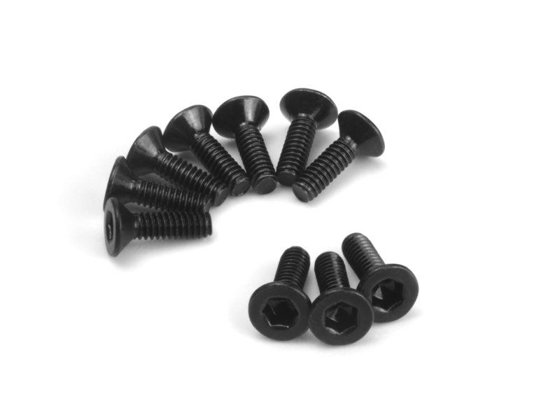 HPI161186 Flat Head Screw M1.7 x 6 mm Hex Socket - 10 Piece