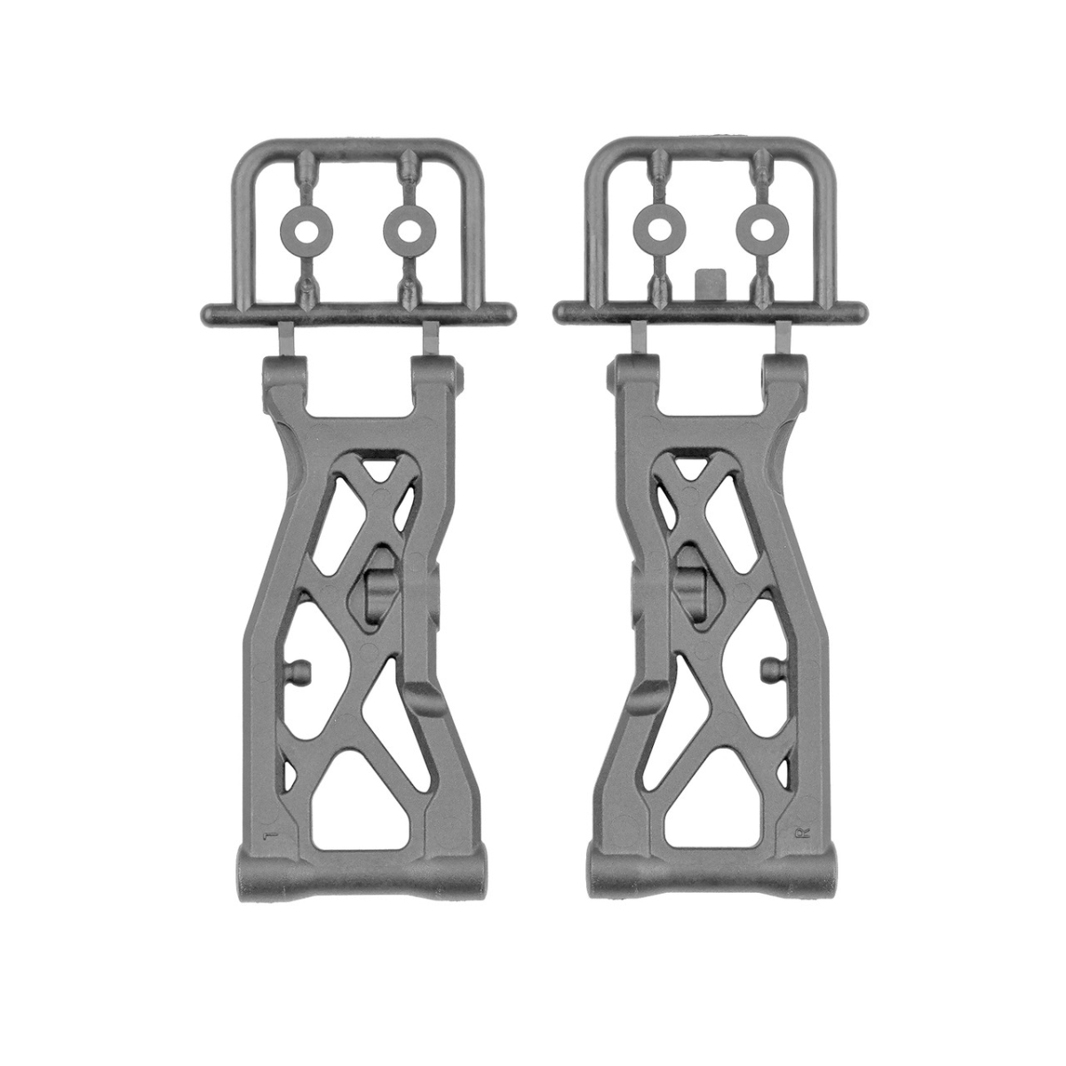 ASC92515 FT Carbon Front Suspension Arms for RC10B84 - Gray