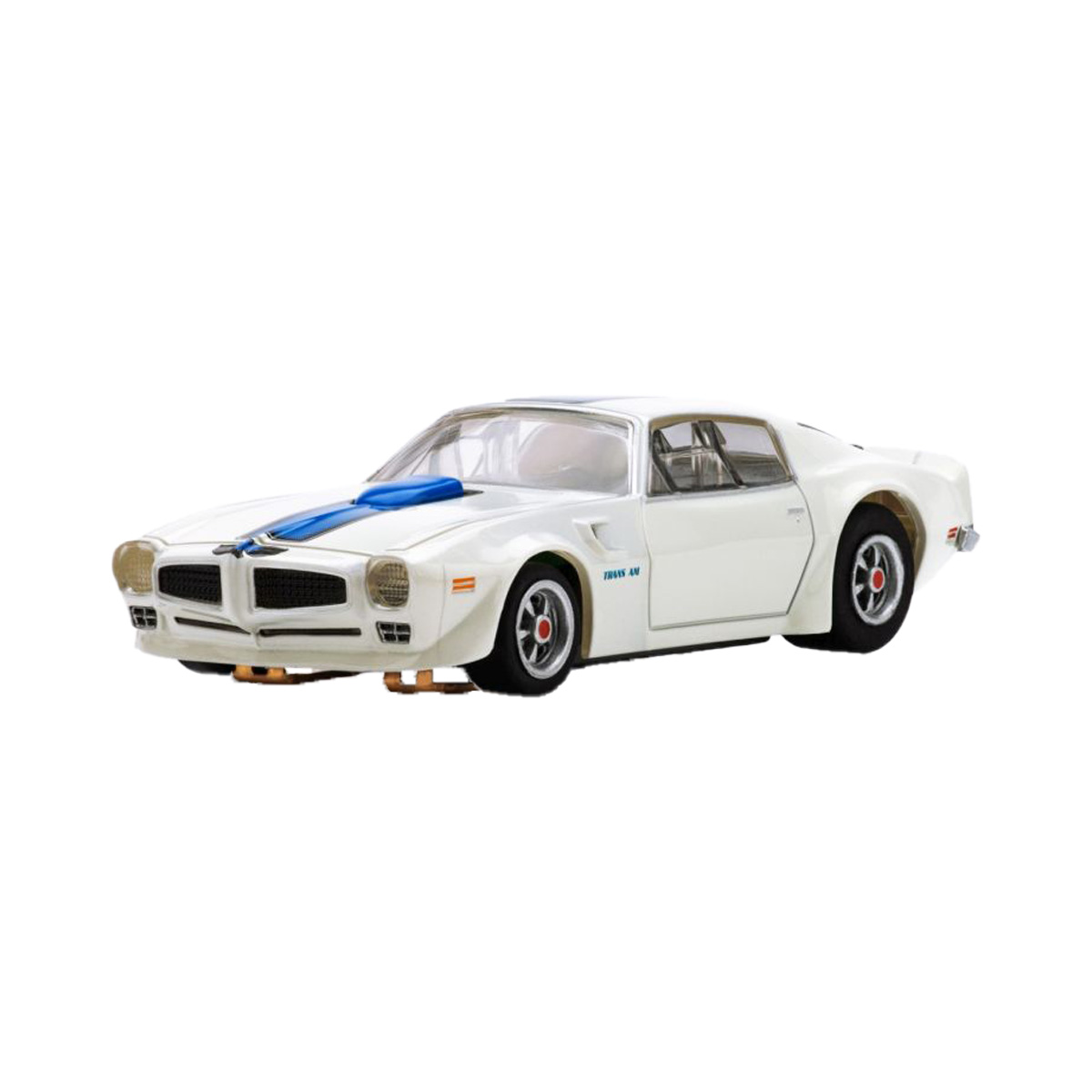AFX22096 1970 Firebird HO Scale Slot Model Car, White & Blue