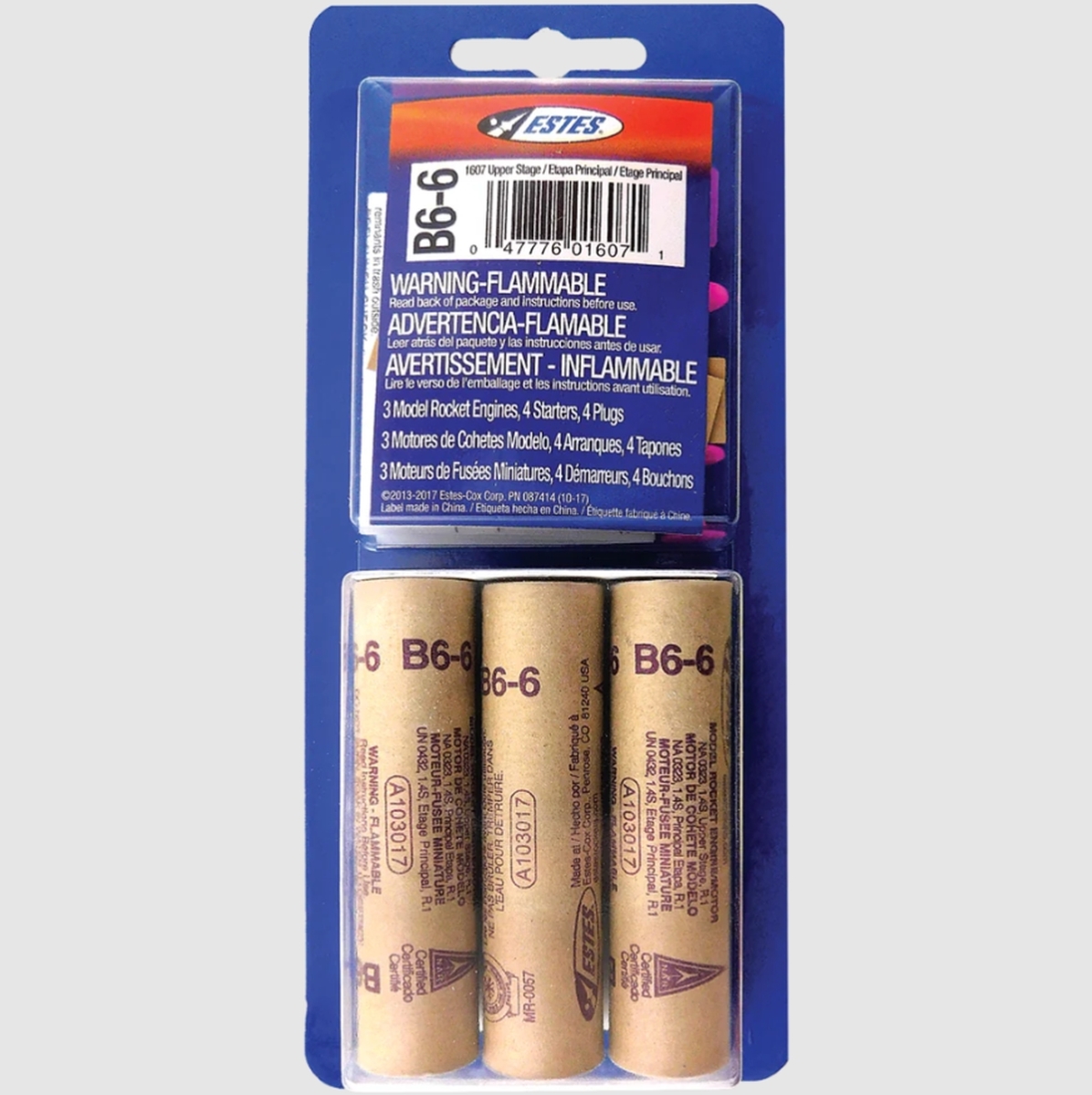 EST10037 B6-6 Model Rocket Engines - Pack of 3