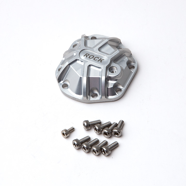 GMA30011 3D Machined Differential Cover for R1 Axle, Silver