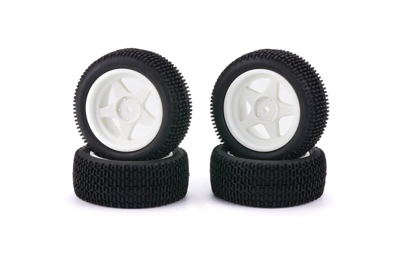 CIS16595 M48S Dirt Spec Tire Set - Mounted on 5-Spoke Wheels
