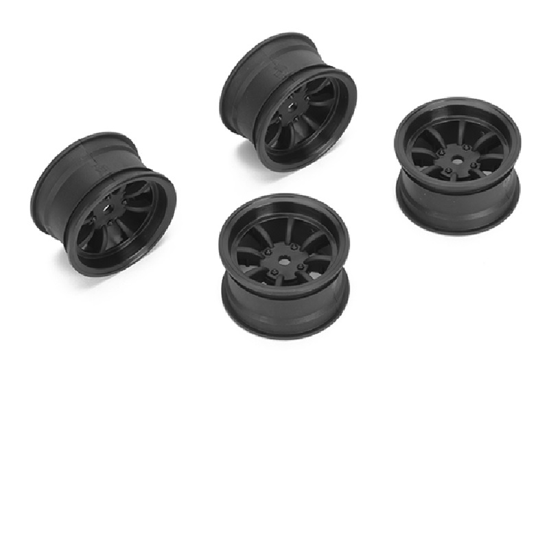 LOUNBA265 4 mm 8 Spoke Wheel Plus for LMX, Black