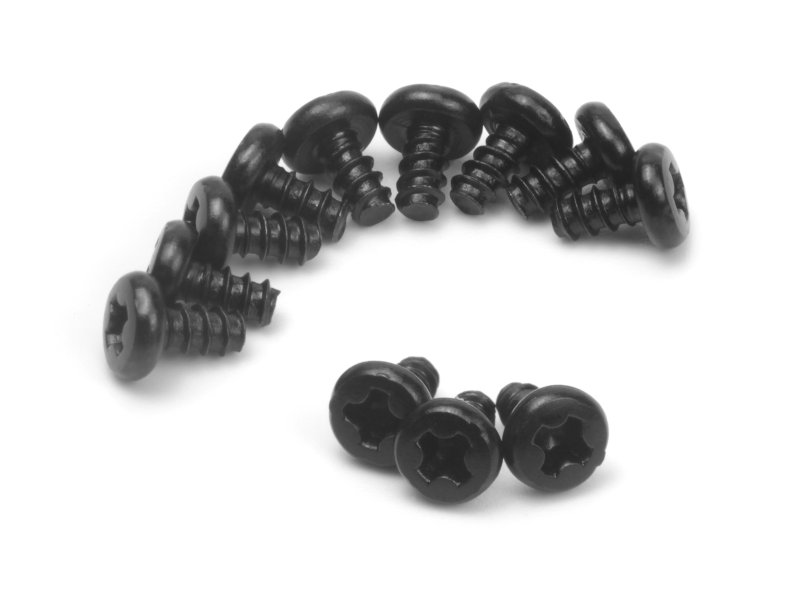 BZN540354 2 x 4 mm Pan Head Self-Tapping Screws for Spryte - Black