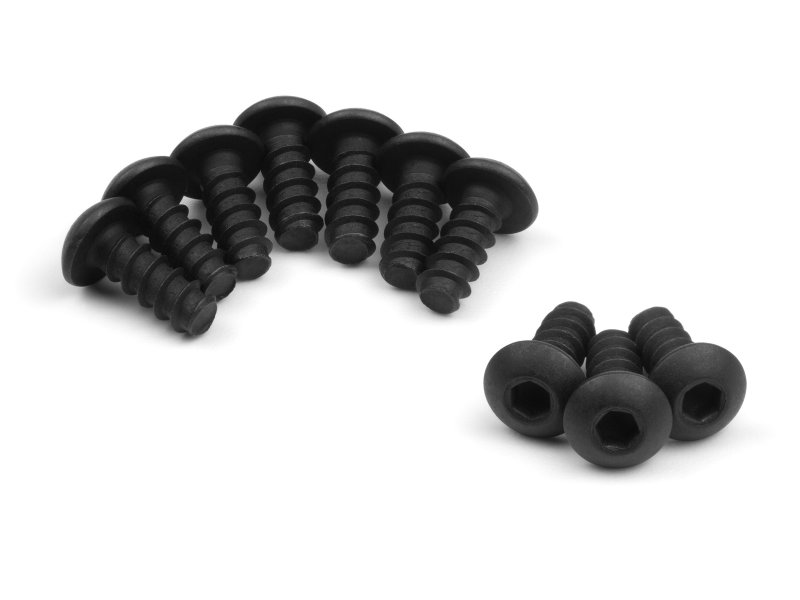 HPI160932 M2 x 6 mm TP Button Head Screw Hex Socket for Toys Accessories - 10 Piece