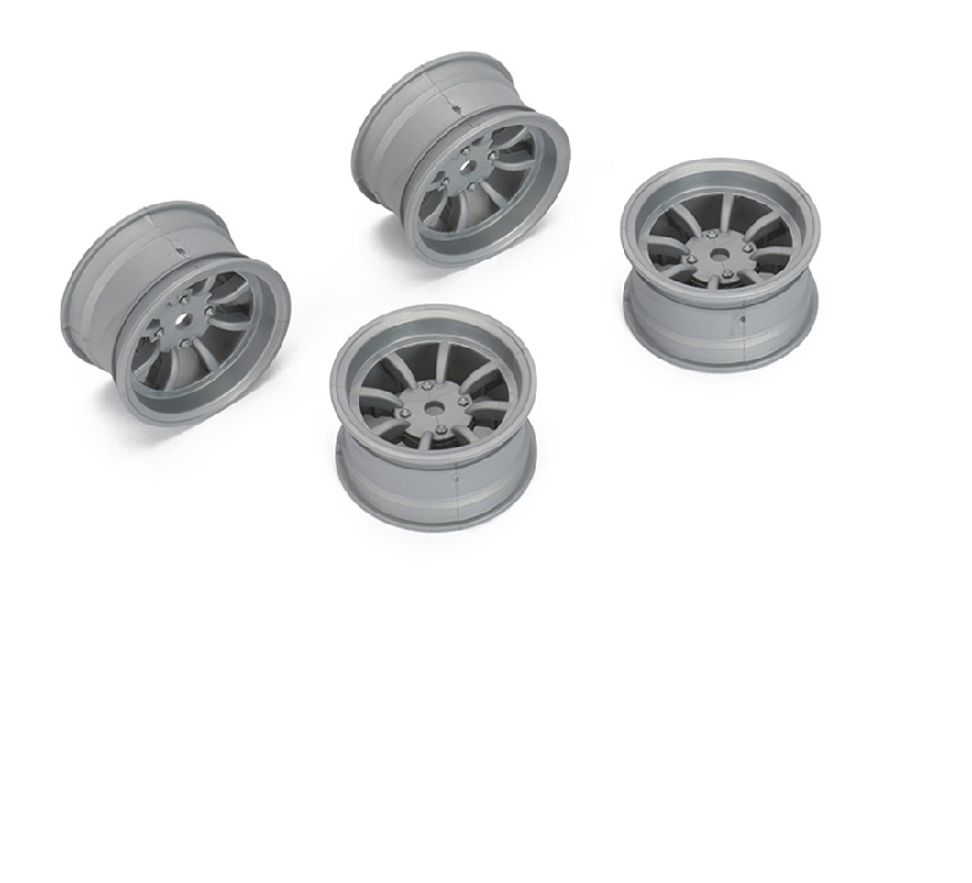 LOUNBA264 8 Spoke Wheel Plus 4 mm for LMX, Gray