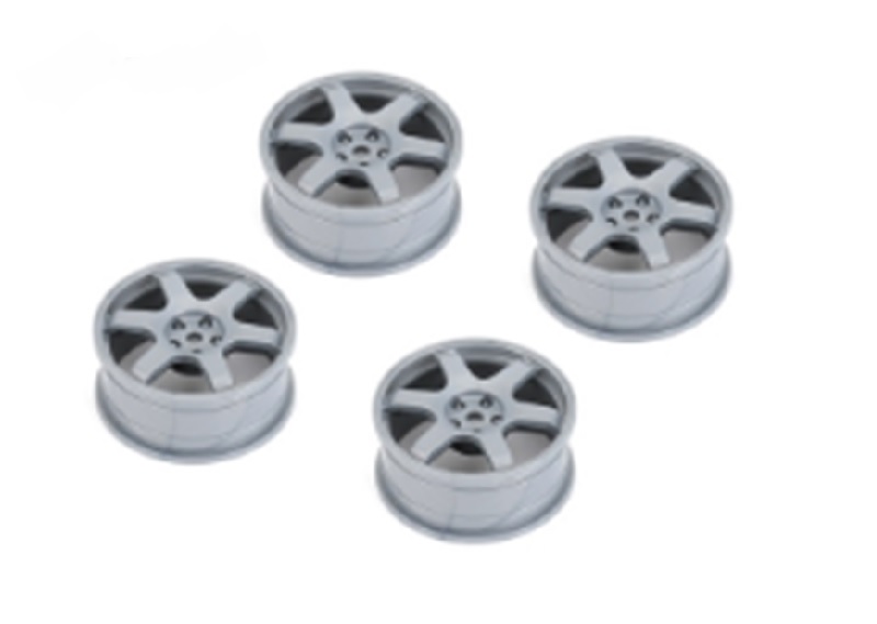 LOUNHA482 6 Spoke Wheel for LDX Drift, LRX - Gray - 24 mm