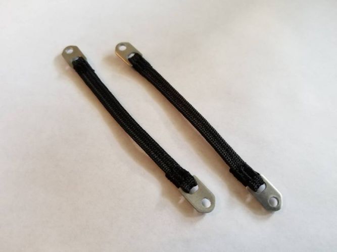 110mm Limit Straps for Toy Accessories - Black - Pair - Enhanced Control