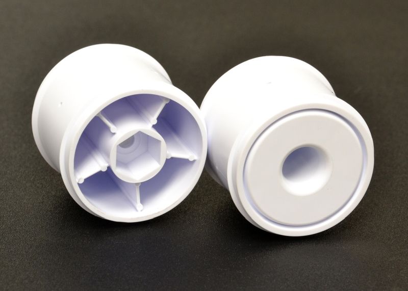 EXO2325 Rear F1 1-10 Disk Wheels for Use with F1, White