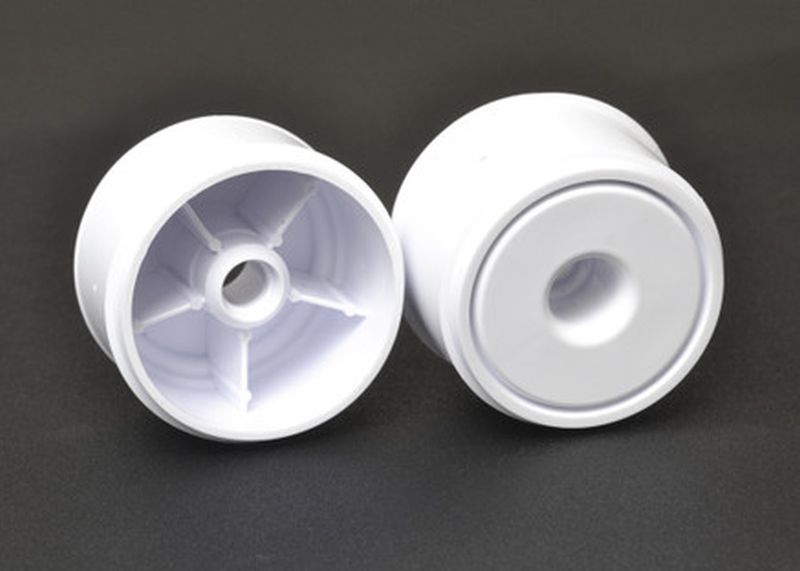 F1 1/10 Disk Wheels - White - Premium Rubber - High Performance
