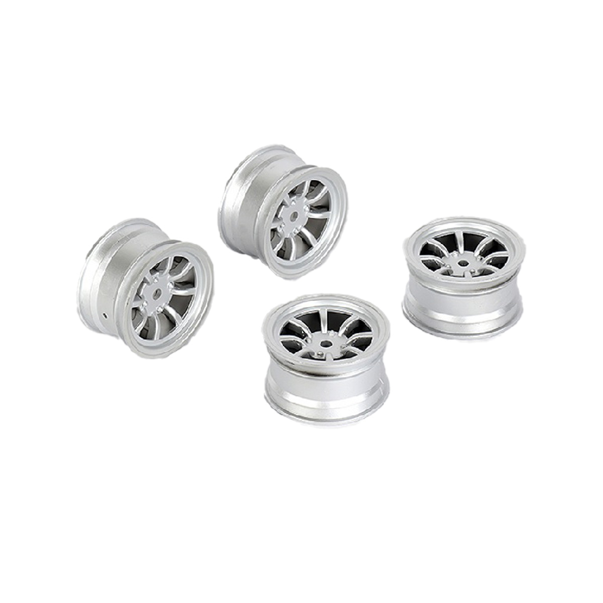 LOUNBA260 8 Spoke Plus 1 mm Wheel for LMX, Silver