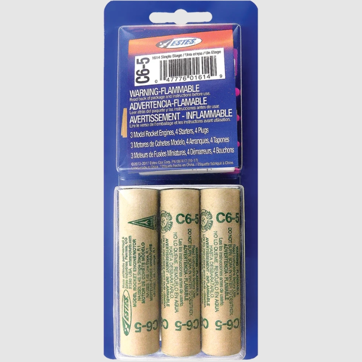 EST10024 C6-5 Model Rocket Engines - Pack of 3