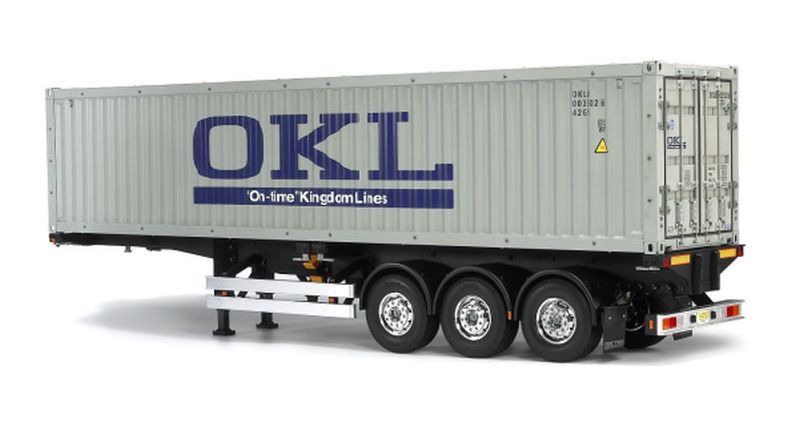 TAM56377 40 ft. 3-Axle Semi-Trailer for  1- 14 Scale Model Container