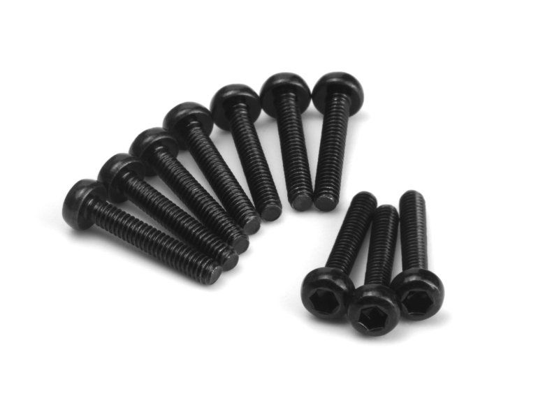 HPI161179 M1.7 x 10 mm Button Head Screw Hex Socket - 10 Piece