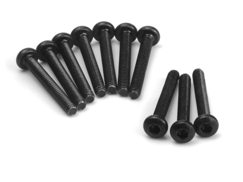 HPI161184 M2 x 16 mm Button Head Screw Hex Socket - 10 Piece