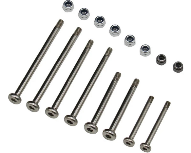 HRASTE1568E08 Hardened Chrome Plated Steel Hinge-Pin for Slash & Rustler