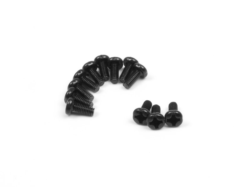 BZN540157 2.5 x 6 mm Pan Head Screws - 12 Piece