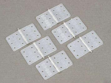 0.62 x 1.12 in. Nylon Hinges - Pack of 6