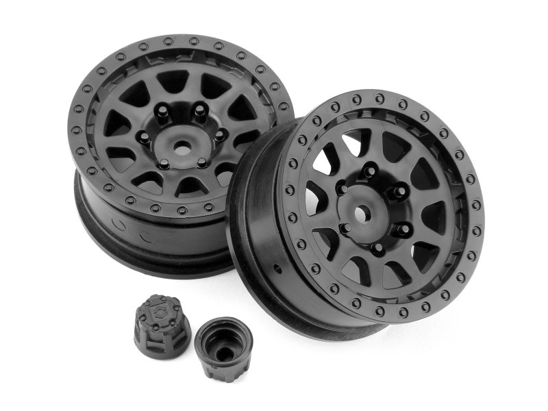 Picture of HPI Racing HPI116840 Venture Toyota CR-10 Wheel 1.9, Black - 2 Piece