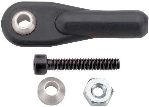 Picture of Dubro Products DUB2135 2-56 x 0.5 in. Swivel Ball Link with Hardware, Black - Pack of 2