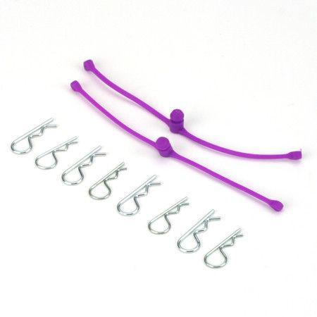 Picture of Dubro Products DUB2250 Body Klip Retainers - Purple