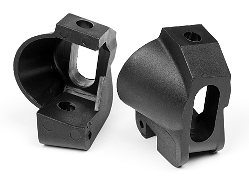 22° Front Hub Carriers Set - Black - Durable Plastic Construction
