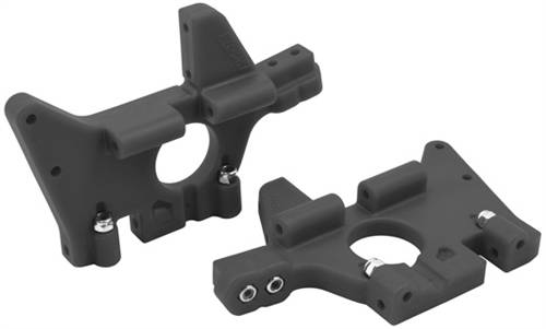 Front Bulkheads for the Traxxas TE-Maxx - Black
