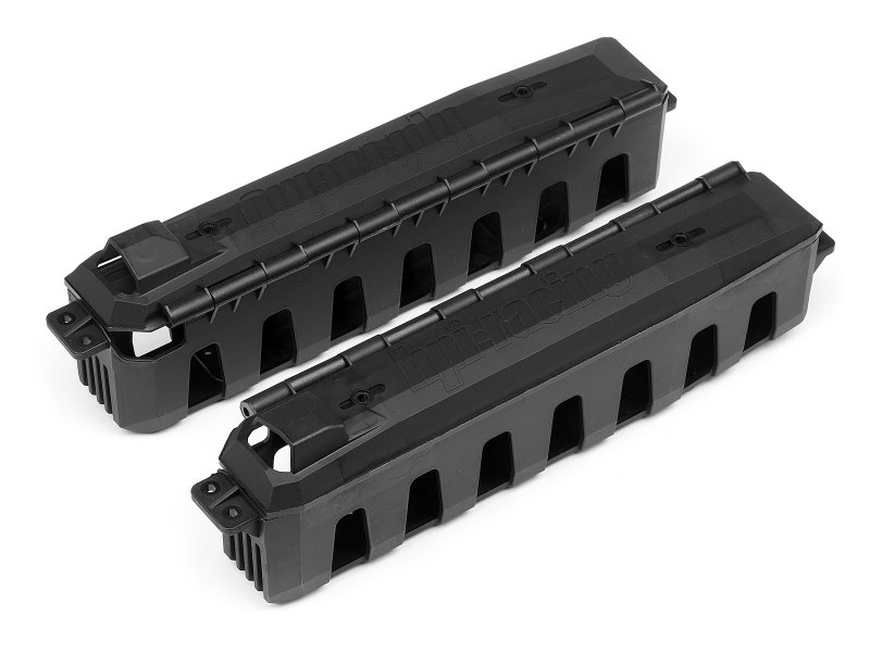 Picture of HPI Racing HPI100908 Battery Box Set Right & Left Savage Flux HP Spare Parts Set, Black