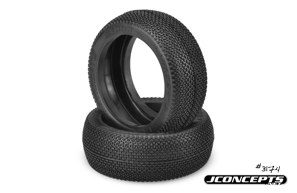 Picture of J Concepts JCO317401 ReHab 8th Scale Buggy Tires Compound Spare Parts Set&#44; Blue