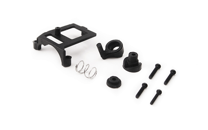GT24B Servo Saver & Mount Spare Parts Set, Black