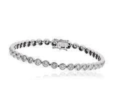 23360 2 CT Womens Round Diamond Jewelry 14K White Gold Tennis Bracelet