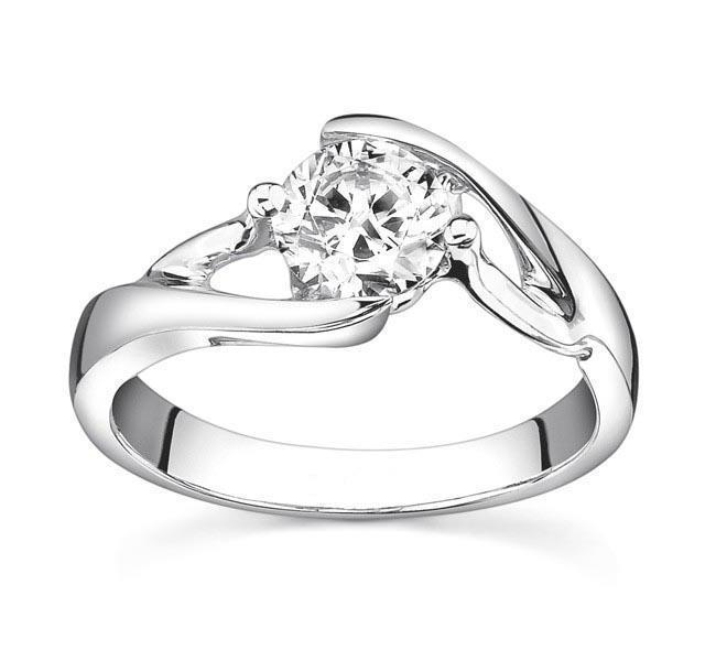 Picture of Harry Chad Enterprises 26000 1.50 CT Round Brilliant Cut Diamond White Gold Engagement Ring