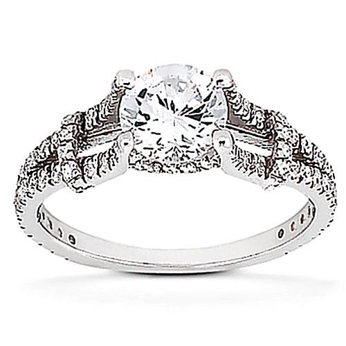 1.6 CT Diamond Solitaire Diamonds Ring, Color F - VVS1 Clarity