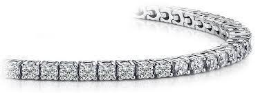 23522 5.5 CT Round Cut Diamond Solid White Gold Tennis Bracelet