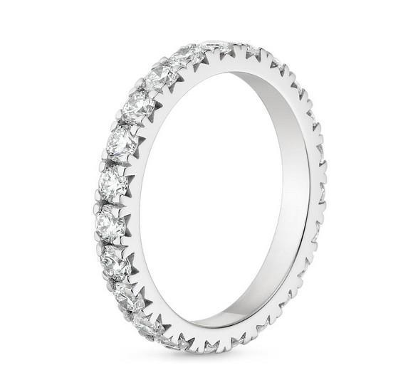 Picture of Harry Chad Enterprises 37645 3.75 CT Brilliant Cut Diamonds Ladies Wedding Band - 14K White Gold
