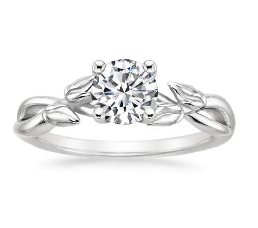 Picture of Harry Chad Enterprises 29115 2.50 CT White Gold 14K Prong Set Sparkling Solitaire Round Cut Diamond Wedding Ring