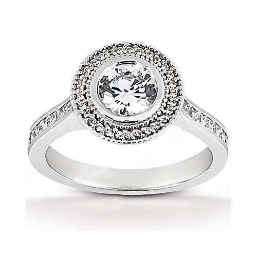Picture of Harry Chad Enterprises 27785 2.22 CT White Gold 14K F VS1 Solitaire Diamond Wedding Ring
