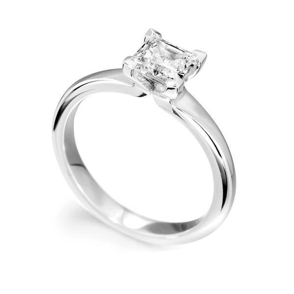 Picture of Harry Chad Enterprises 29178 1.20 CT White Gold 14K Four Prong Set Solitaire Diamond Engagement Ring