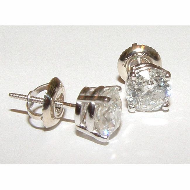 1.80 CT Platinum F VS1 Diamond Studs Earrings