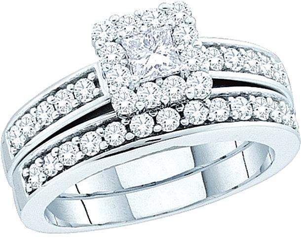 Picture of Harry Chad Enterprises 38722 1.00 CT W Diamond Bridal Set - Size 7