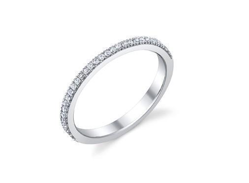 Picture of Harry Chad Enterprises 32920 2.80 CT F VVS1 Sparkling Diamonds Women Wedding Band - 14K White Gold