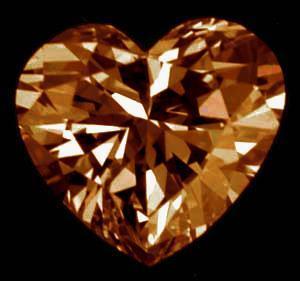 Picture of Harry Chad Enterprises 39100 2 CT Champagne Brown Loose Heart Cut Loose Diamond