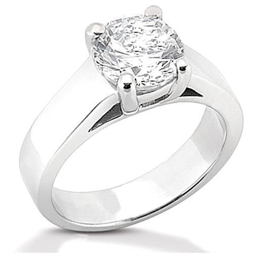 Picture of Harry Chad Enterprises 12073 2.01 CT F VS1 Diamonds Solitaire Ring - White Gold